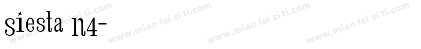 Siesta N4字体转换